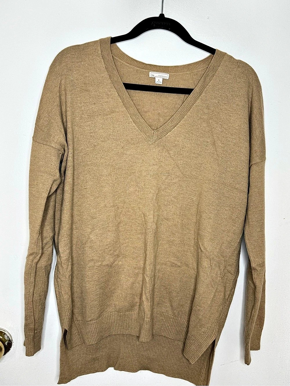 Gap Designed & Crafted V-Neck Sweater Brown Medium